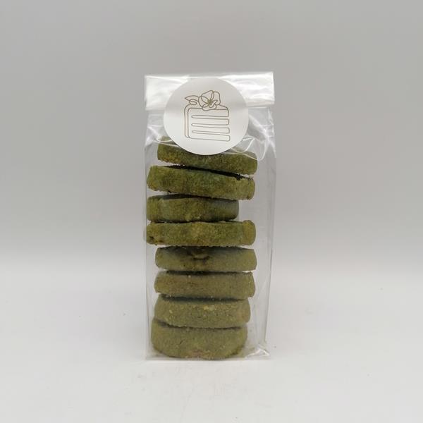 Biscotti sablè al tè matcha e cioccolato bianco - 100gr