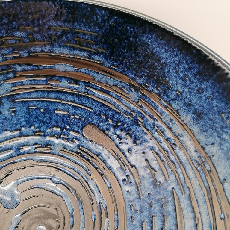 Ciotola da ramen blu con spirali nere 900ml - immagine 3