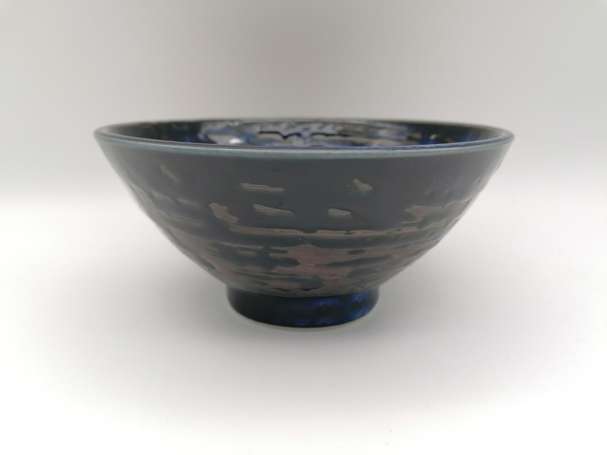 Ciotola da domburi con spirali blu 450ml - immagine 2