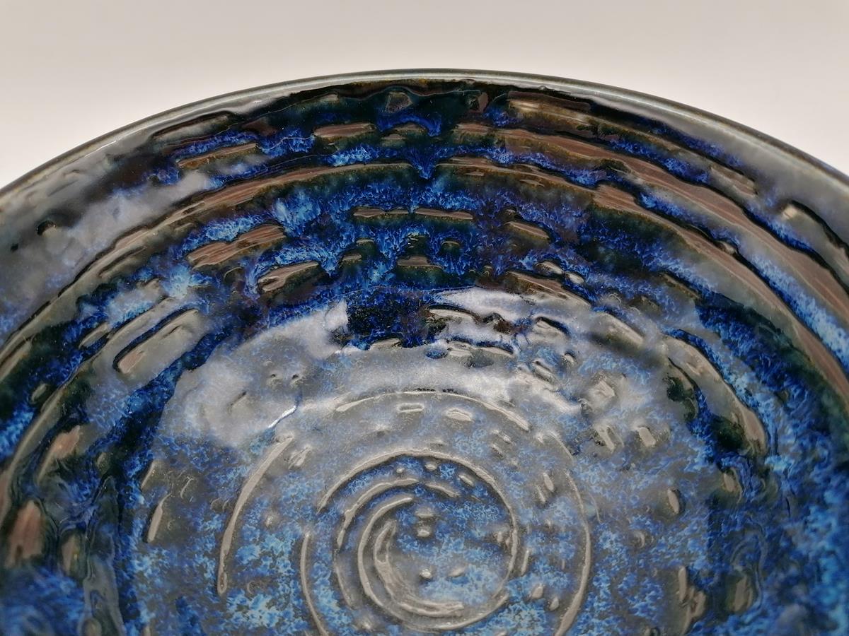 Ciotola da domburi con spirali blu 450ml - immagine 4