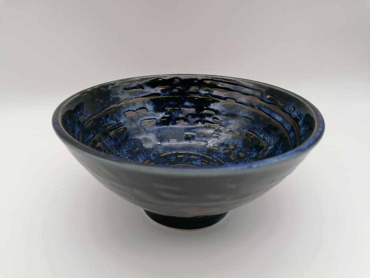 Ciotola da domburi con spirali blu 450ml - immagine 5