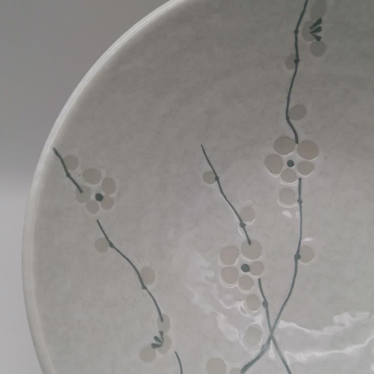 Ciotola da udon bianca con sakura - immagine 2
