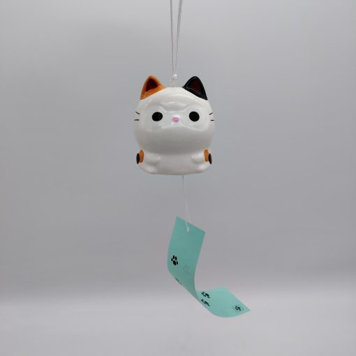 Furin giapponese in ceramica - Gatto calico