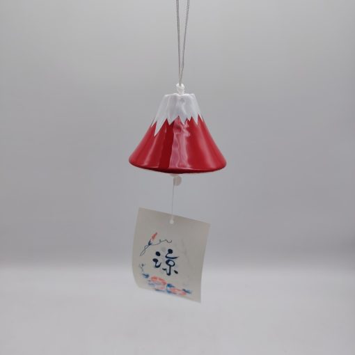 Furin giapponese in ceramica - Monte Fuji rosso