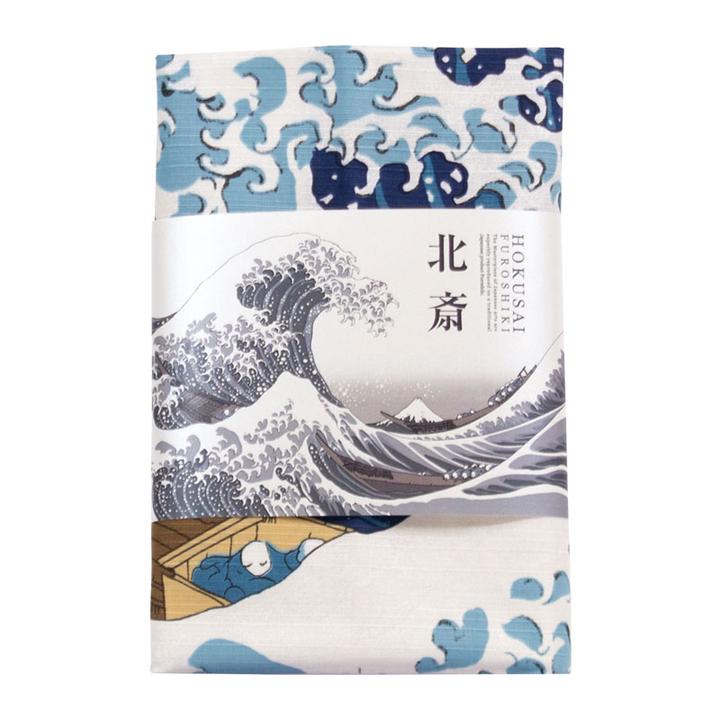 Furoshiki Ukiyo-e Hokusai "La grande onda" 104cm - immagine 5