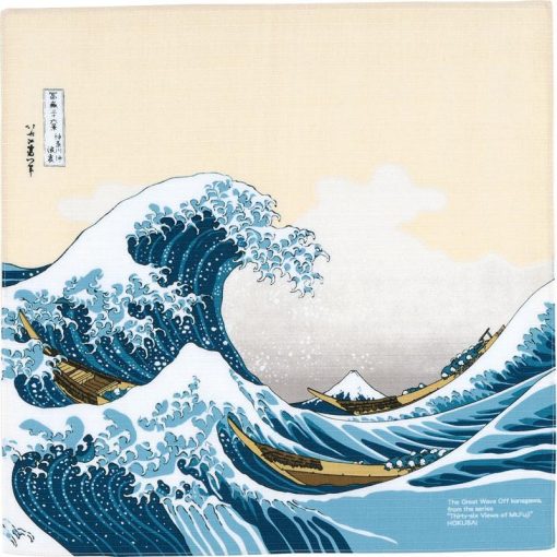 Furoshiki Ukiyo-e Hokusai "La grande onda" 48cm