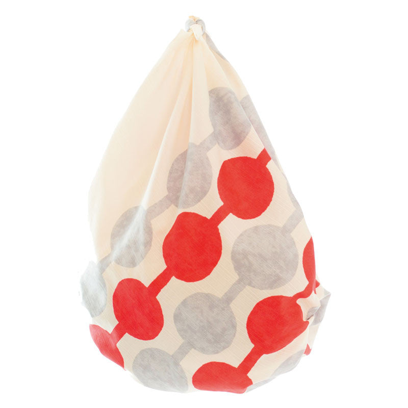 Furoshiki Yumeji Takehisa | Tsunagi-Dango rosso - 90cm - immagine 2