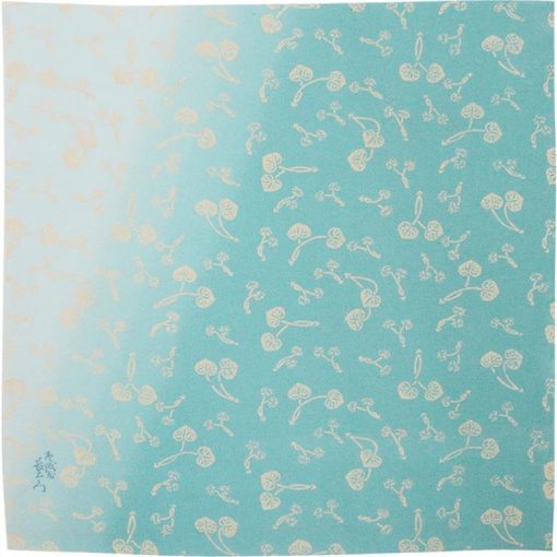 Furoshiki in seta di chirimen decorato in yuzen KARACHO 45cm