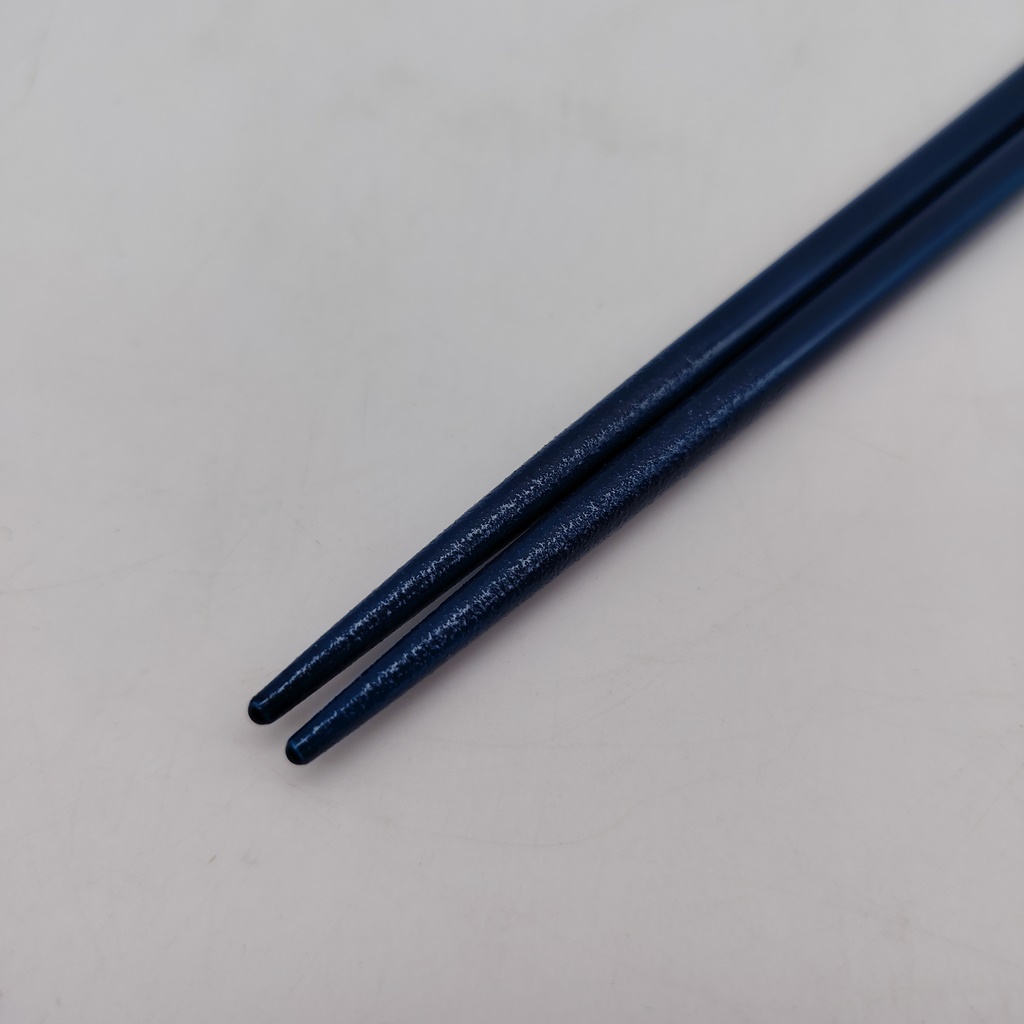 Hashi, bacchette giapponesi blu in legno con pesciolini 23cm - immagine 3