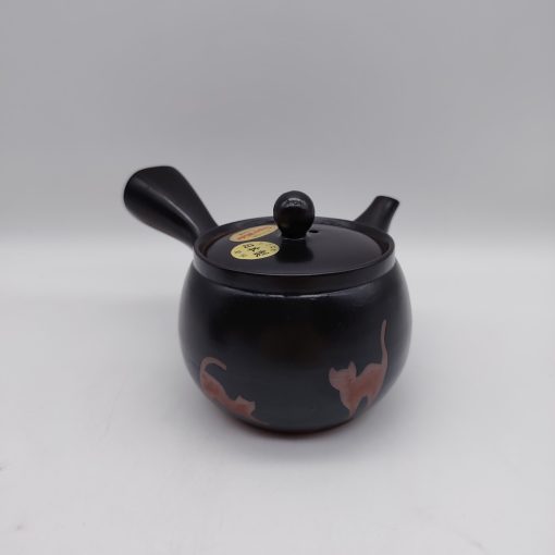Kyusu nera con gattini - 270ml
