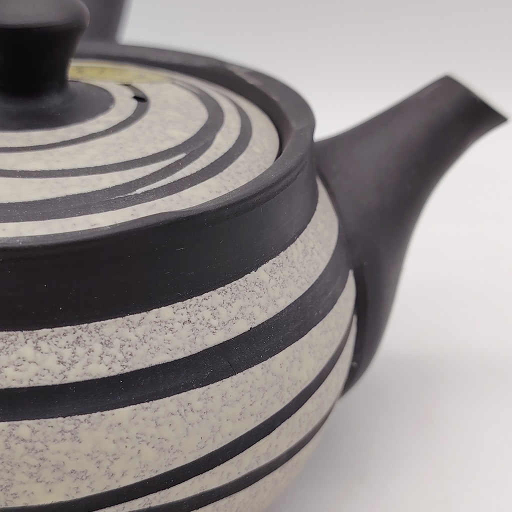 Kyusu nera con spirali grigie - 340ml - immagine 7