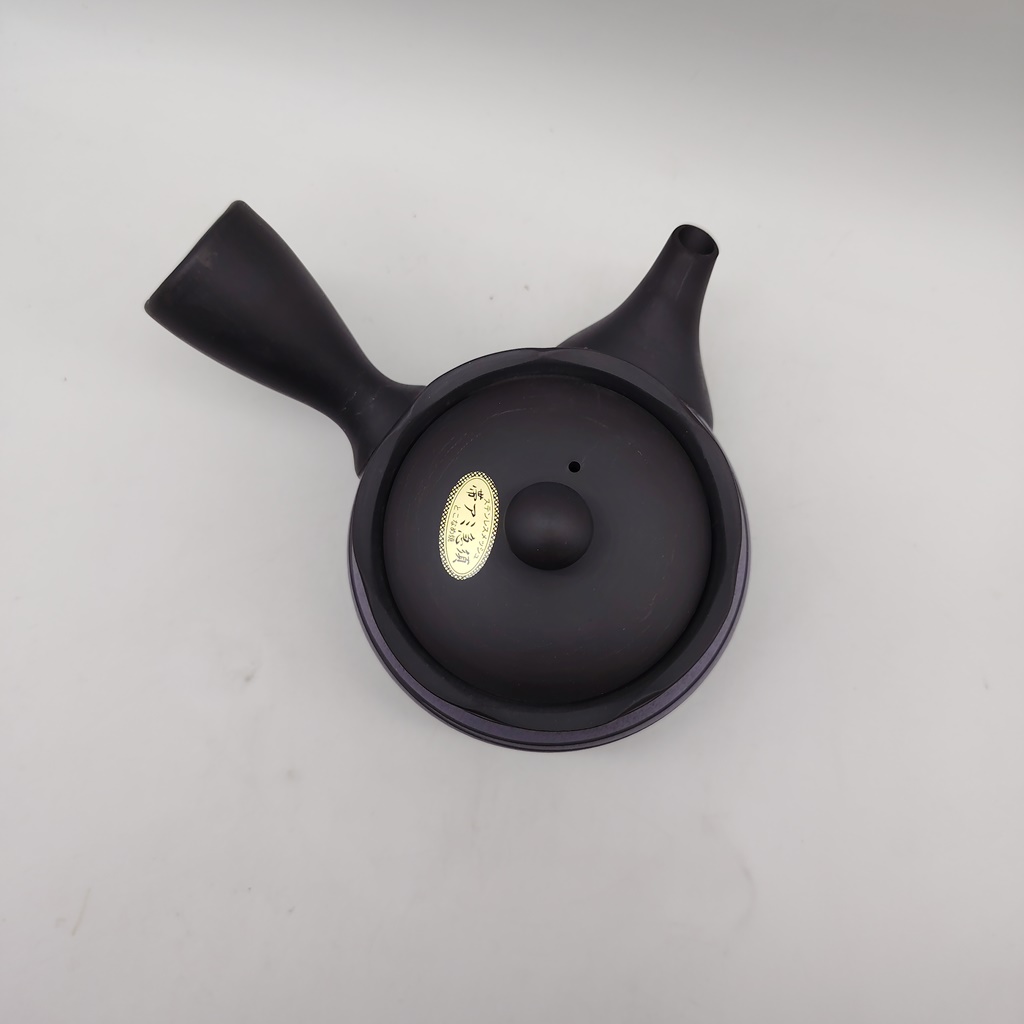 Kyusu nera con spirali viola - 340ml - immagine 5