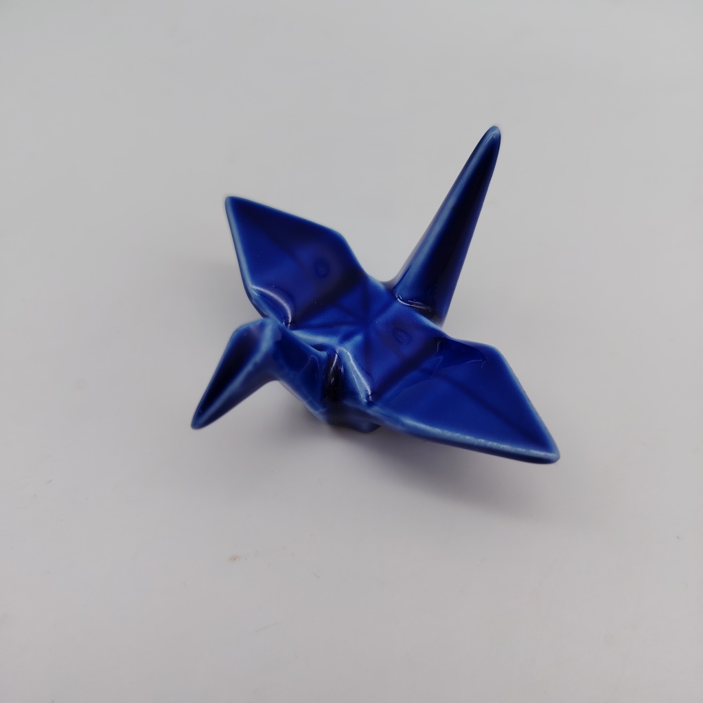 Poggiabacchette "Gru Origami" blu - immagine 3