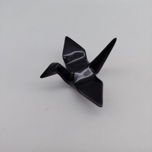 Poggiabacchette "Gru Origami" nero