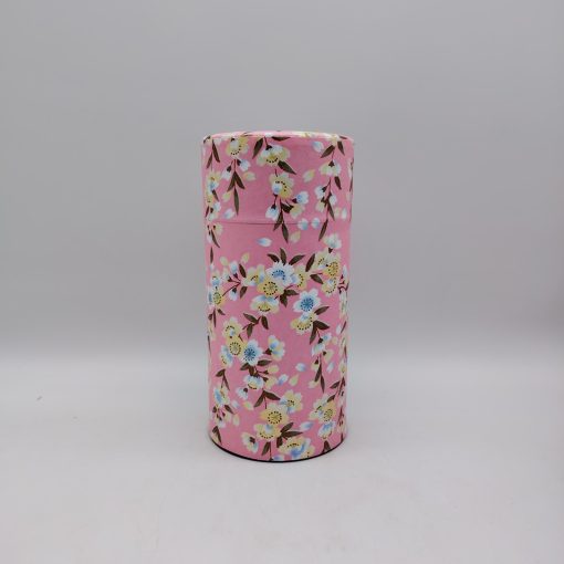 Porta tè in carta washi L - rosa con shidarezakura