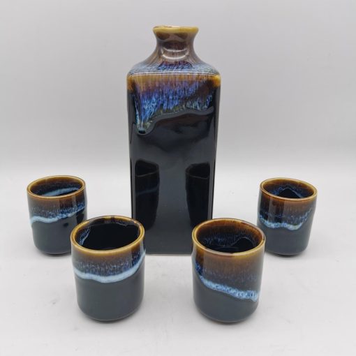 Set da sake blu e nero