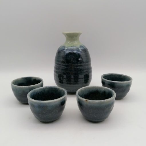Set da sake blu indigo