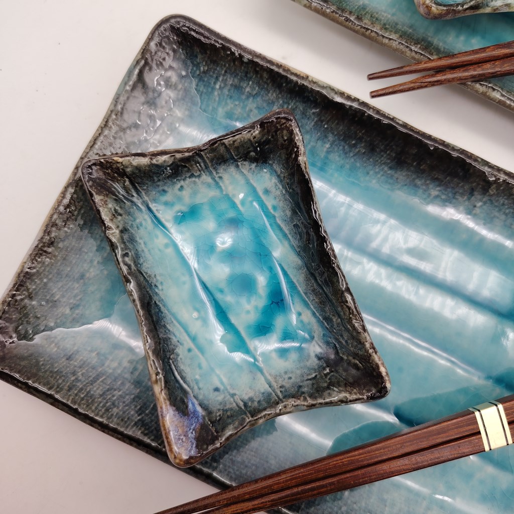 Set da sushi per 2 persone turchese - immagine 3