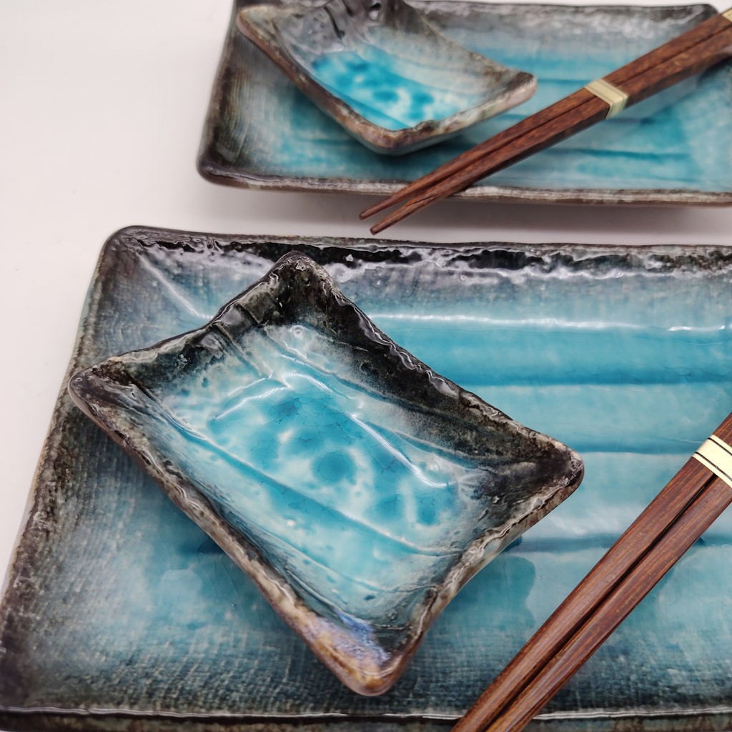 Set da sushi per 2 persone turchese - immagine 4