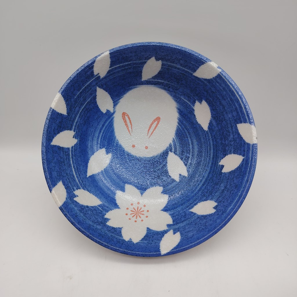 Set di due ciotole da ramen rosa e blu con coniglietti - immagine 4