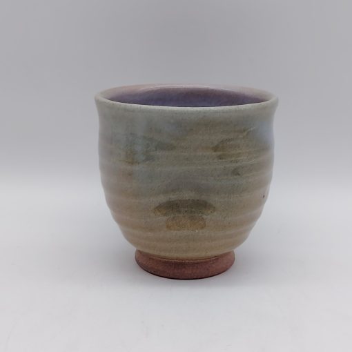 Tazza da tè in ceramica di Hagi di colore verde-azzurro sfumato