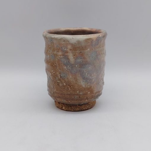 Tazza da tè in ceramica di Hagi sui toni del grigio-arancio