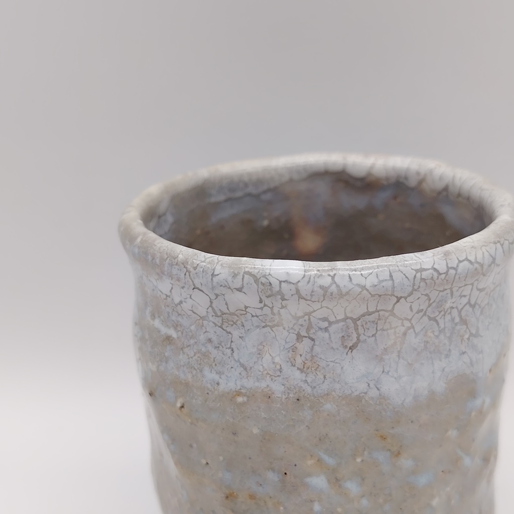 Tazza in ceramica Hagi-yaki artigianale n.016 - immagine 3
