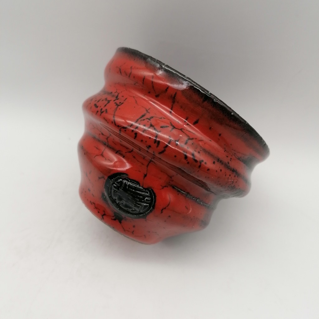 Tazza in ceramica artigianale da Kyoto "Ninshu Noble Red" - immagine 9