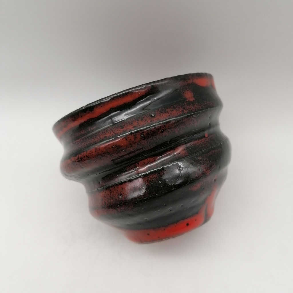 Tazza in ceramica artigianale da Kyoto "Ninshu Noble Red" - immagine 7