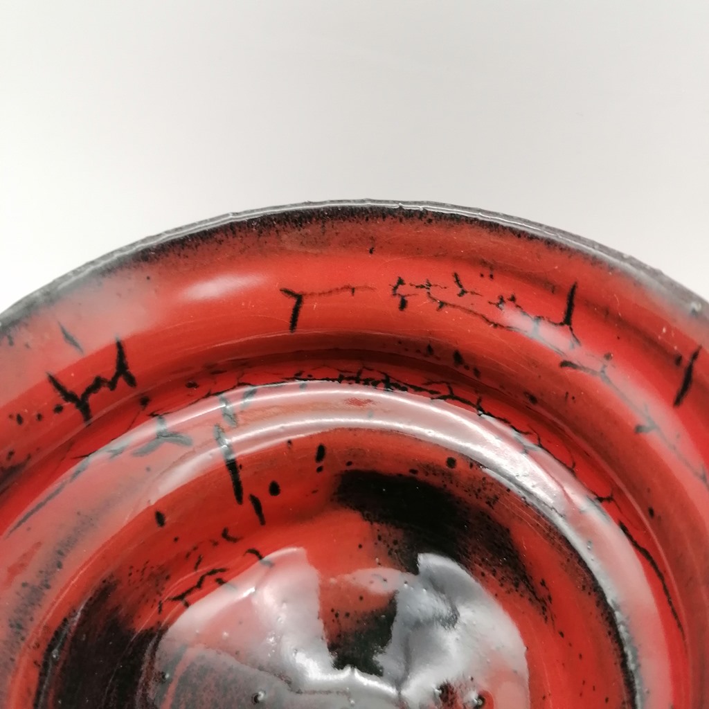 Tazza in ceramica artigianale da Kyoto "Ninshu Noble Red" - immagine 4