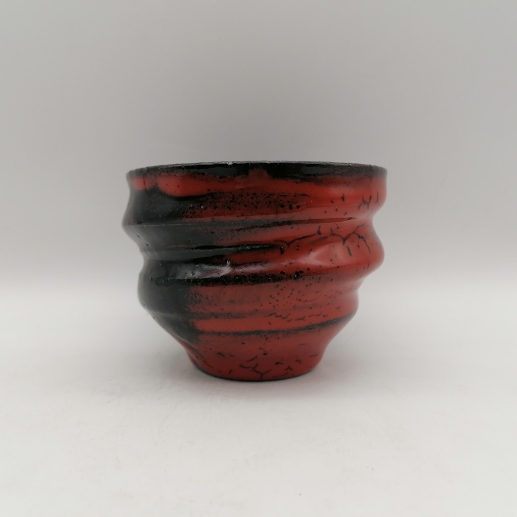 Tazza in ceramica artigianale da Kyoto "Ninshu Noble Red" - immagine 3