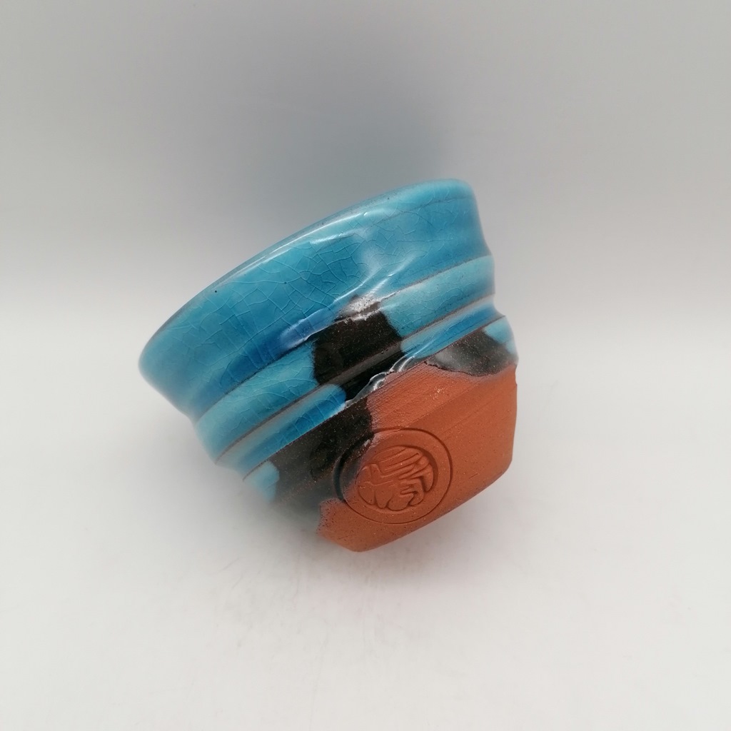 Tazza in ceramica artigianale da Kyoto "Ninshu Soku Blue" - immagine 2