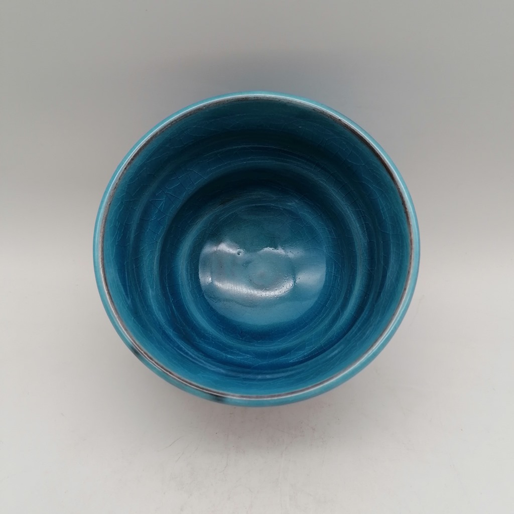 Tazza in ceramica artigianale da Kyoto "Ninshu Soku Blue" - immagine 4