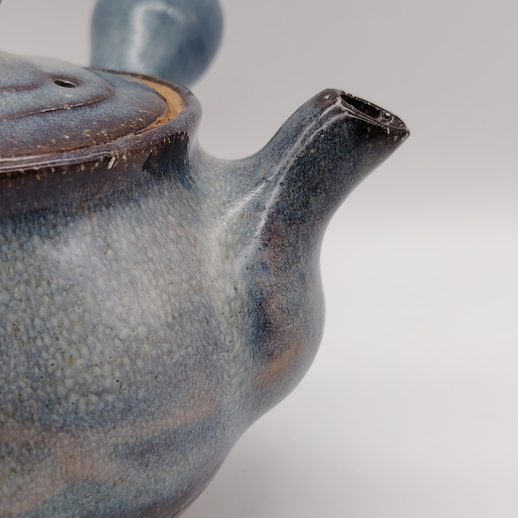 Teiera in ceramica di Hagi "aohagi" di Seigan Yamane - 420ml - immagine 7