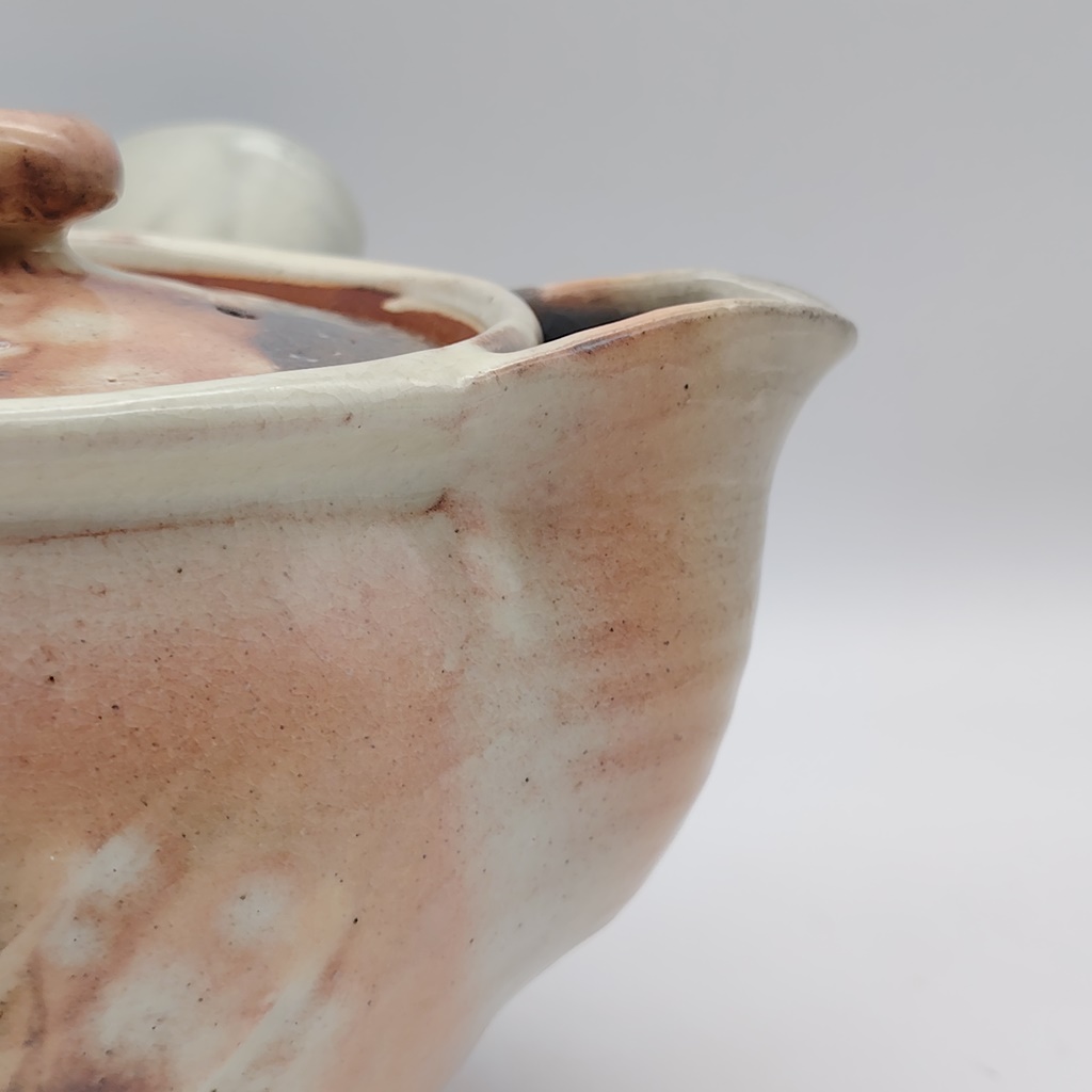 Teiera in ceramica di Hagi del Maestro Yuuka Matsuo - 630ml - immagine 2