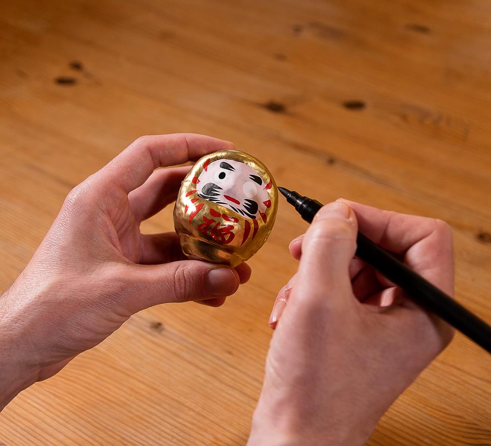 Daruma dorato 6,5cm - immagine 2