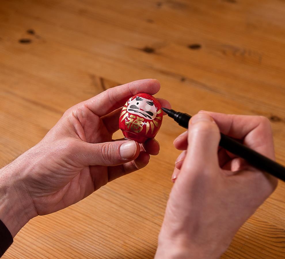 Daruma rosso 4,5cm - immagine 3