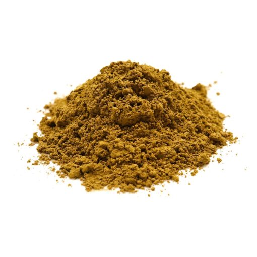 Polvere di tè tostato hojicha, dall'aroma di orzo e cacao. Ideale per preparazioni culinarie.